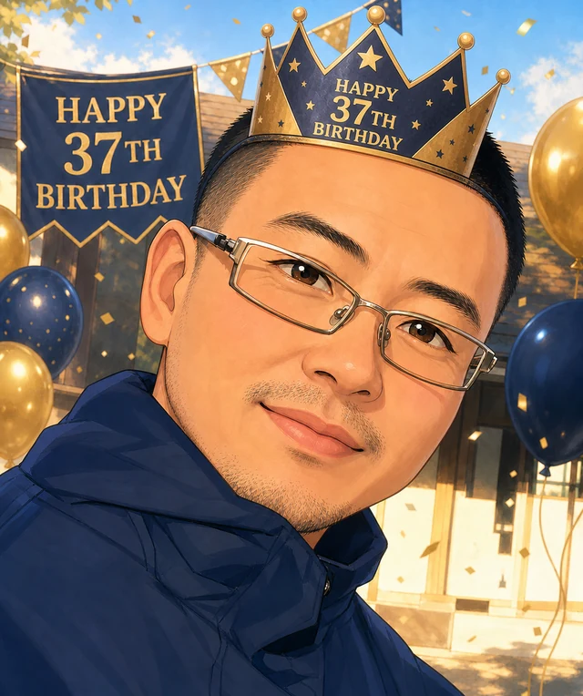 37th birthday portrait